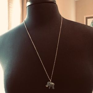 J. Crew Elephant Charm Necklace